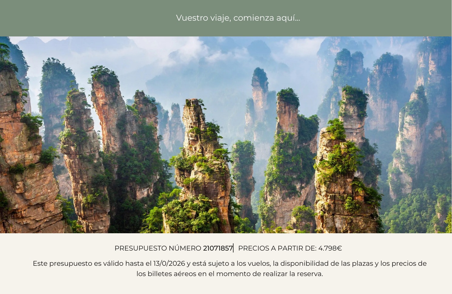 Montañas de Avatar en Zhangjiajie